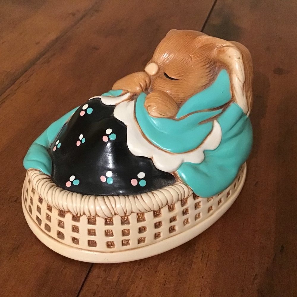 Hand-Painted Bunny Figurines-Set of 3 - Picture 3 of 8